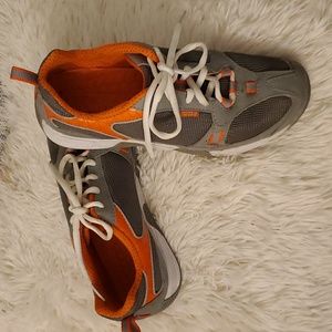 Sperry Top-Sider Women's Lace-Up Boat Shoe Gray/Orange | Size 8